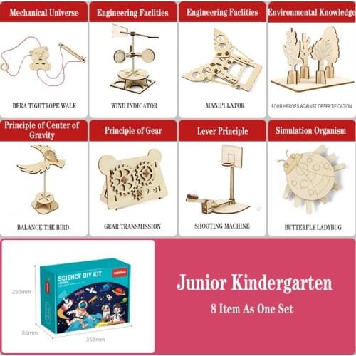 Hahowa Wooden Toys For Kids Education Interactive Stem Assembly Children Educational Science Technology Child Toy Birthday Gifts