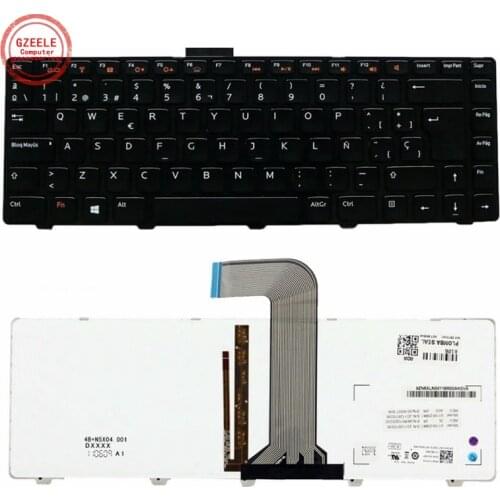 Spanish Laptop keyboard for DELL Vostro 3550 XPS L502 N4110 N4120 M4110 N4050 M4040 N5050 M5050 M5040 N5040 SP keyboard black