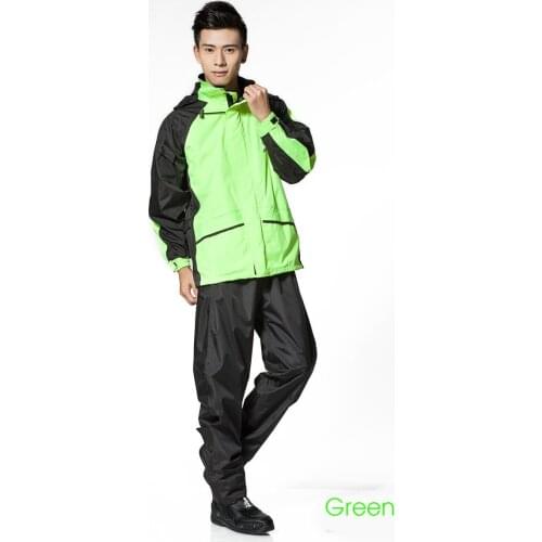 Fashionable Raincoats for Women Mens bicicleta Rain Coats Pants Thickening Motorcycle Rainwear Bicycle Outdoor Rain Jacket Suits