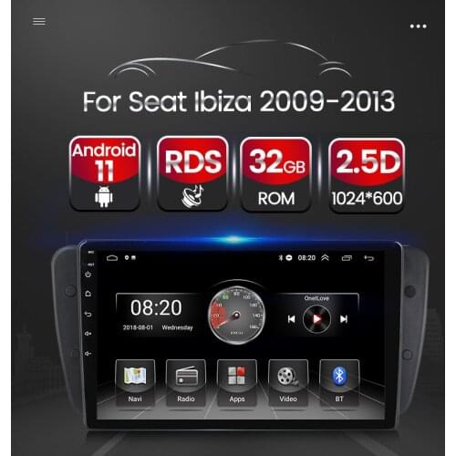 Android 11 Car Radio GPS Player For Seat Ibiza 6j 2009 2010 2012 2013 2 Din Screen radio Audio Multimedia Player