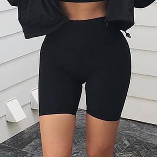 NORMOV Sexy Short Leggings Women Workout Fitness Legging Push Up Short Leggings Patchwork Black Jeggings
