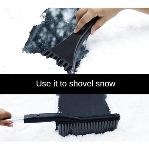 NEW Removable Extendable Snow Shovel Car Ice Scraper Snow Brush Water Remover for Car Auto SUV Frost Windshield Cleaner Scraper