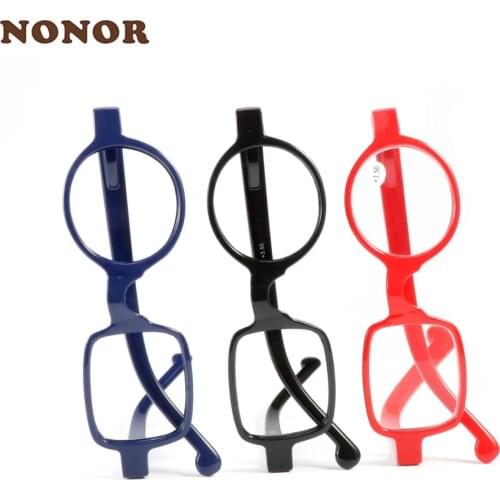NONOR Round Square Asymmetric Delicate Men Women Reading Glasses Presbyopia Glasses Hyperopia Eyeglasses Optical Frame Eyewear