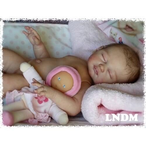 Clearance Sale 19inch Carina reborndoll kit lifelike real touch unfished doll parts DIY fresh color
