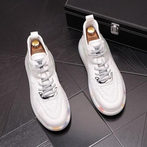 Luxury Designer 2021 New Men Text Pattern Air Mesh Breathable Causal Flats Platform Shoes Loafers Clunky Sneakers Zapatos Hombre