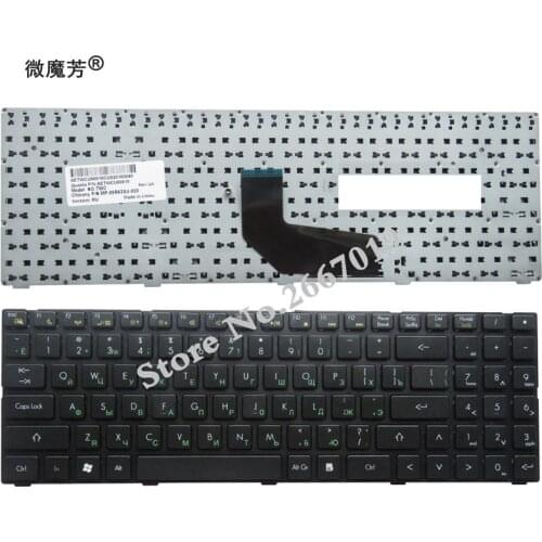 Russian Keyboard for DNS TWC K580S i5 i7 D0 D1 D2 D3 K580N K580C K620C AETWC700010 MP-09R63SU-920 RU Black with frame