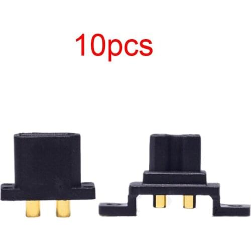 10PCS Amass Large Current XT30G Plug with Screws Male Female Connector Can Fix XT30U for RC Aircraft Drone FPV Controller