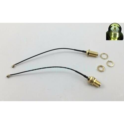 SSEA New 4" Mini PCI U.FL / IPX to RP-SMA Antenna WiFi Pigtail Cable for PCI PCI-E card