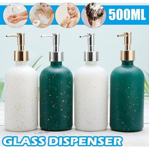 1Pc Glass Liquid Hand Soap Dispenser Shampoo Shower Gel Pump Bottles Lotion Cream Storage Container