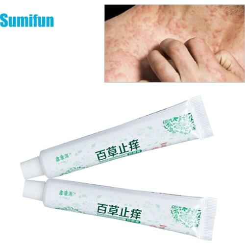 Sumifun 1/2Pcs Psoriasis Eczema Ointment Anti-Itch Ointment Cream Dermatitis Pruritus 100% Original Chinese Herbal Medical Plast