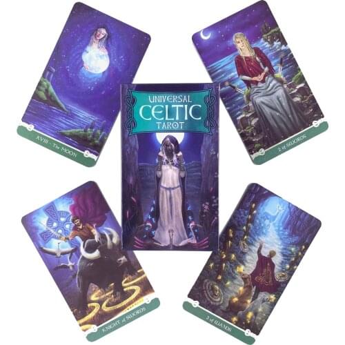 Universal Celtic Tarot Deck Leisure Party Table Game High Quality Fortune-telling Prophecy Oracle Cards With Guide Book