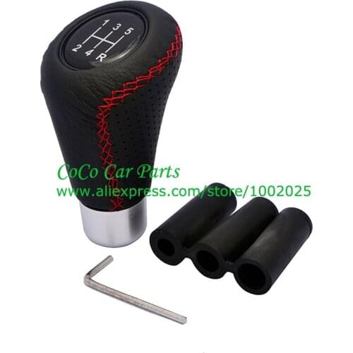 Universal 5MT Shift Knob Leather Car Gear Shift Knob 5 Speed Gear Knob High Quality