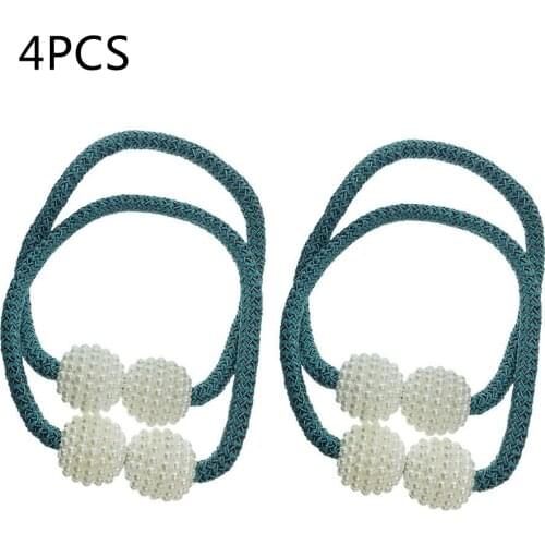 Voile Curtain Tieback Tie Backs Buckle Clips Simple Shade Holdbacks 4Pcs