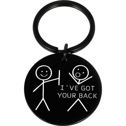 Funny Gifts Best Friend Keychain for Friends I Got Your Back for Women Men Christmas Birthday Valentine BFF Besties Companion