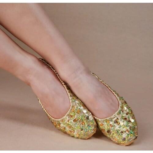 Womens Lyrical Dance Shoe Girls Soft Ballet Toe Shoes Belly Dancing Shoes Yoga Dancing Shoes Basic Half Sole Stretch Slip-on