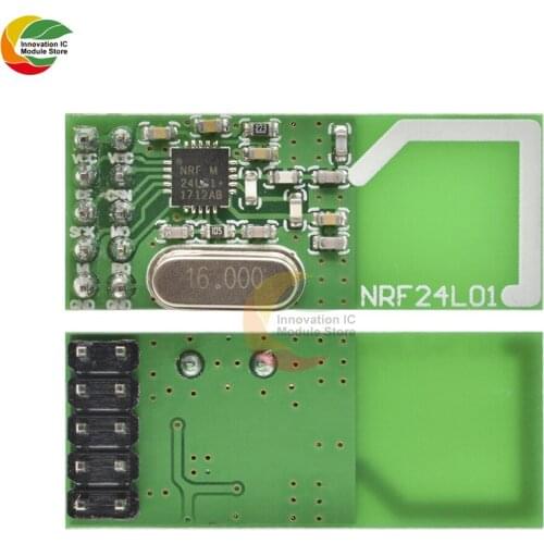 Ziqqucu 125 Channels NRF24L01+ 2.4GHz Antenna RF Wireless Communication Transceiver Module 24L01 Multi-point Low-power 1.9-3.6V