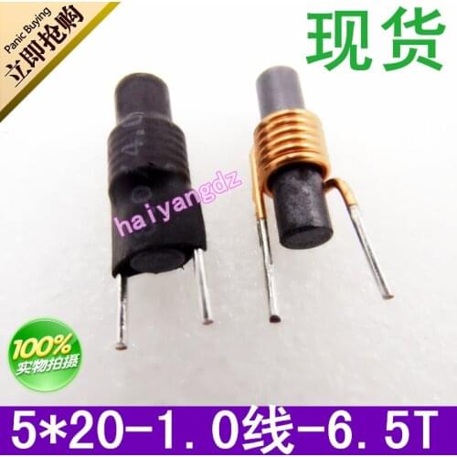 10pcs/5*20 1.0 Line 6.5 Circle Bar type Magnetic Bar inductors R Bar type Magnetic core coil 0.5UH