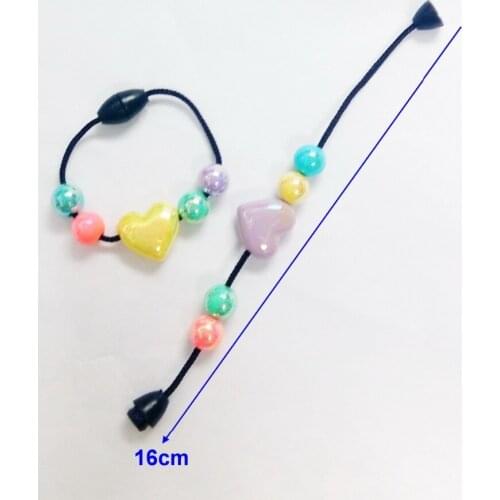 12 pcs Princess heart Bracelet E136 for Girl woman Pinata Party Favor Game Gift Charm Beads Pinata Birthday Novelty Prize