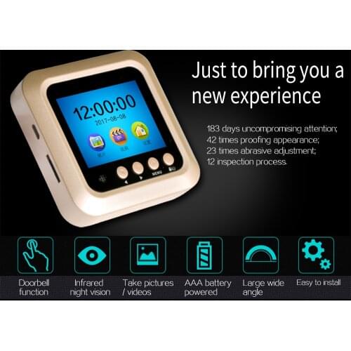 160 Degree Wide Angle HD Video Doorbell 2MP Door Viewer