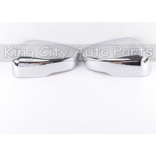 2PCS For Mitsubishi Eclipse Cross Chrome Rearview Mirror Trim Cover Side Mirror Housing Rear View Mirror Garnish Lid Shell