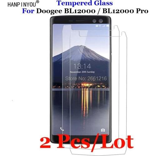 2 Pcs/Lot For Doogee BL 12000 Tempered Glass 9H 2.5D Premium Screen Protector Film For Doogee BL12000 Pro 6.0"