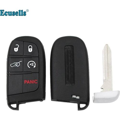 4+1/5 buttons Remote Key Shell For Chrysler 300 for Jeep Grand Cherokee for DODGE JOURNEY Dart Charger with small key