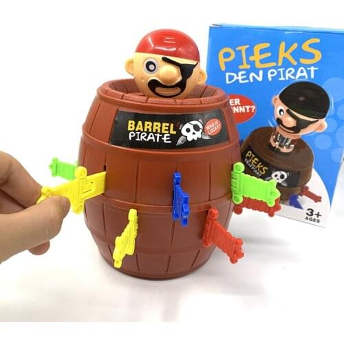 4 Sizes Funny Novelty Children Lucky Game Gadget Jokes Tricky Barrel Pirate Bucket Game Kids Gifts Toys