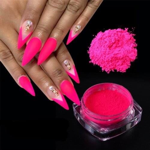 13 Jars Neon Phosphor Pigment Powder Set Fluorescent Nail Glitter Eye Powder Manicure Nail Art маникюрDust For Nail Art