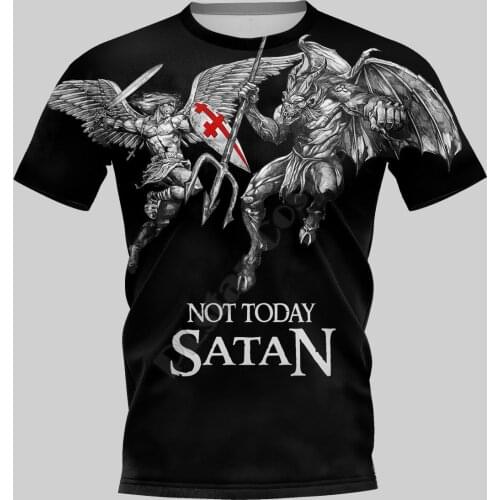 PLstar Cosmos Knights Templar 3D Printed t shirts women for men Summer Casual Tees Short Sleeve T-shirts Short Sleeve Style-12