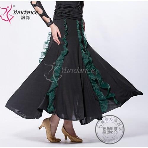Customized Lady Ballroom Dancing Skirt Modern Dance Dress Waltz Valse Tango Galop Fox Trot Social Dance Dress Skirt B-2658