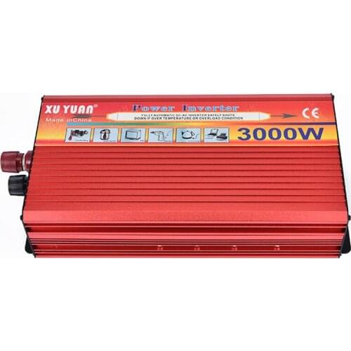 Pure sine wave inverter 12V24V turn 110v 220V 3000w car power converter motor available 12V to 220V