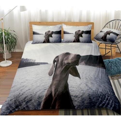 Sausage dog Duvet Cover Set Animals Bedding Set Cute Dog Beds Set Bedclothes Home Textiles Microfiber For Boys Kids Bedding Set