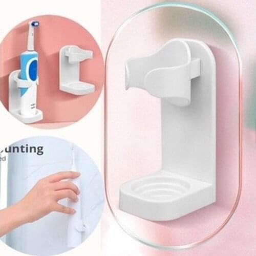 Creative Non-marking Stand Storage Rack Electric Wall Mount Bracket Space Saving Toothbrush Holder Bathroom Accessories
