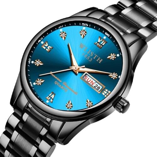 Mens Watch Non-Mechanical Quartz Watch Wholesale Business Wrist Watch Steel Belt Unique Luxury Brand Hours Clock