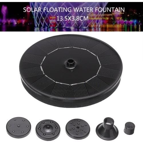 New Mini Solar Fountain Solar Water Fountain Pump For Garden Pool Pond Watering Outdoor Solar Panel Pumps Kit 210L/h