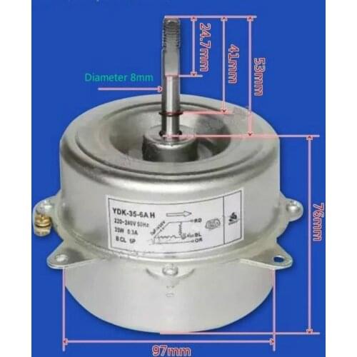 Original brand new outdoor fan motor YDK-35-6H YDK-35-6A H for Chigo air conditioner