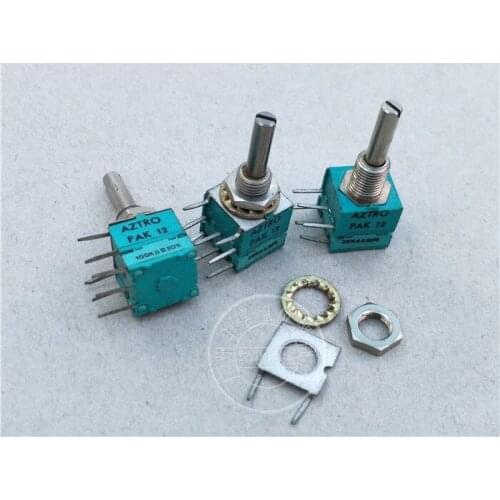 Original new 100% import PAK12 A22K B10K B100K 20% dual potentiometer handle long 22MMX4MM (SWITCH)