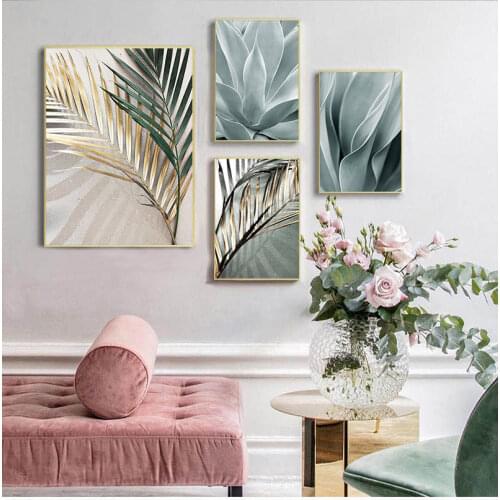 Palm Leaves Plant Art Canvas Painting Aloe Botanical s And Prints Modular Wall Pictures For Living Room Home Decoration