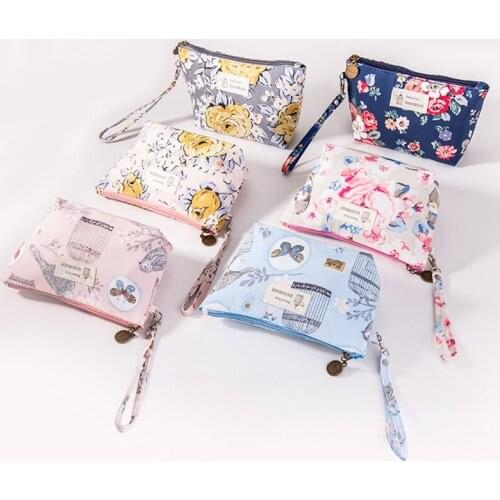 Portable Printed Cosmetic Bag Outdoor Travel Ladies Zipper Waterproof Dustproof Sack Household Phone Toiletries Beauty Pouch