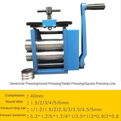 Tablet Press Machine Hand Press Press Semi-Circle Press Line Playing Gold and Silver Jewelry Processing Tools