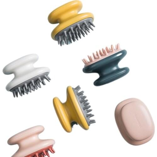 Handheld ABS Scalp Shampoo Massage Brush Washing Shower Hair Comb Mini Head Meridian Massage Comb