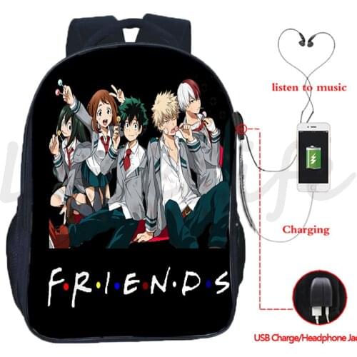 My Hero Academia Backpack Mochila teens School Bags Unisex Travel Laptop Rucksack Boku No Hero Academia Book bag For Boys Girls
