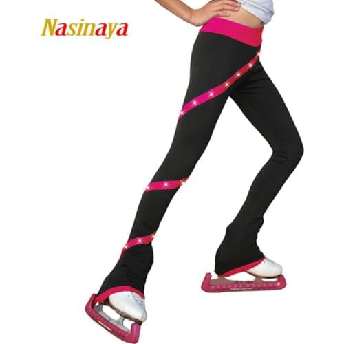 Customized Figure Skating pants long trousers for Girl Women Training Competition Patinaje Ice Skating Warm Fleece Gymnastics 33