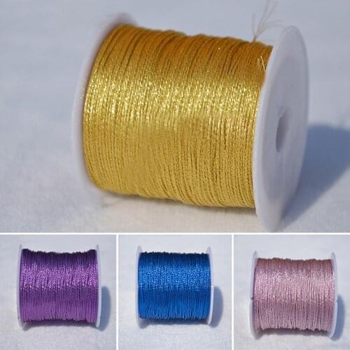 20-100 M Rope Gold Red Cord Thread Cord String Strap DIY Necklace Bracelet Rope Tag Line Colorful Rope Gift Decor