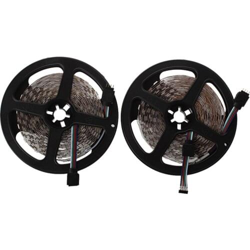 2 x 5M 10M 5050 SMD 600 LED RGB Flexible Strip Light Car Auto DC 12V