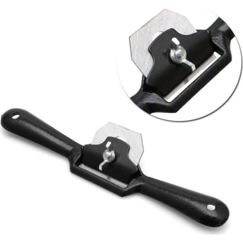 44MM Spoke Shave 2 Handed Flat Planer Tool for Woodwork 21*5*4CM Black