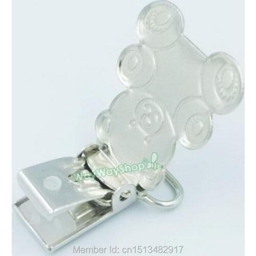 50 PCS Mitten Clip 3/4'' 20mm Bear Suspender Webbing Paci Pacifier Holder