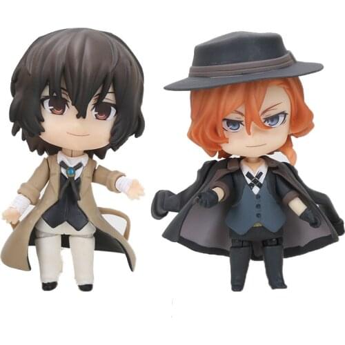 Anime figura Toys Bungo Stray Dogs 657 676 Dazai Osamu Nakahara Chuya PVC Action Figure Model Toys Collections for Kids Gifts
