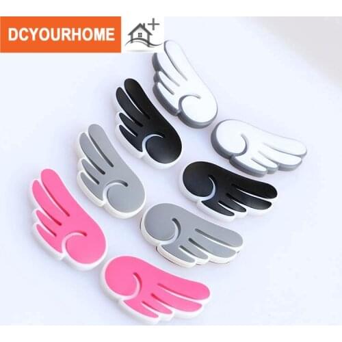 Car bumper stickers Angel wings door decoration stickers Rear view mirror protection anti-scratch scratch-proof strips