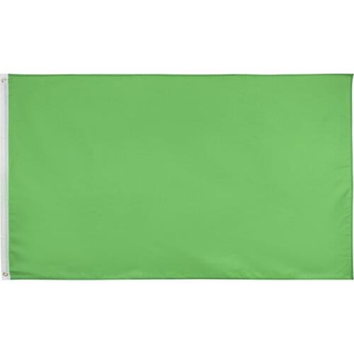 90X150cm green Flag Solid Color banner